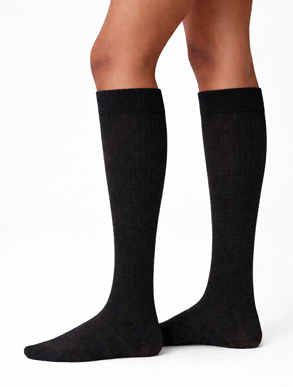 Diana Rib Wool Knee-Highs – Kniestrümpfe von Swedish Stockings, Ansicht 2
