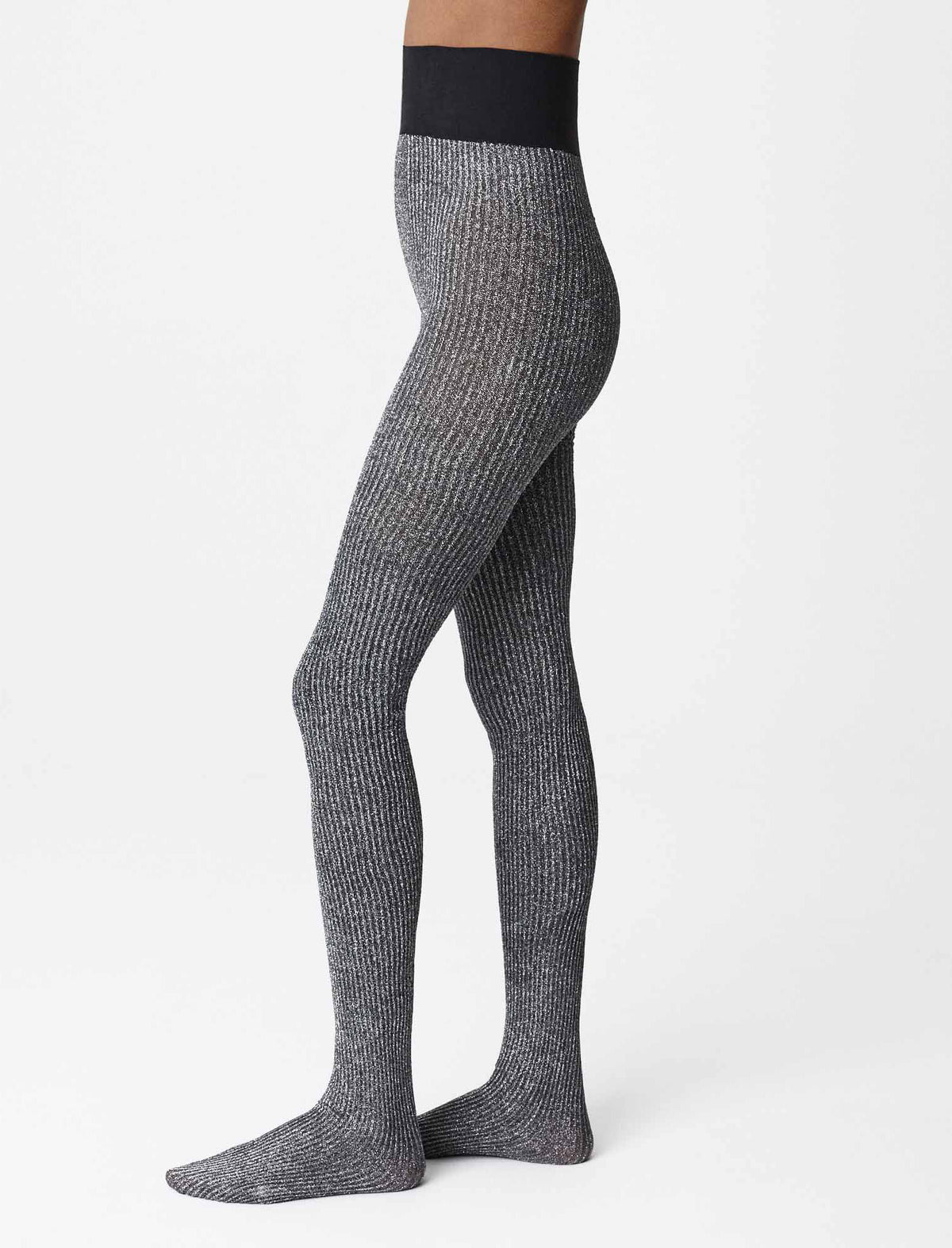 Molly Ribbed Glitter Tights – Strumpfhose von Swedish Stockings, Ansicht 2