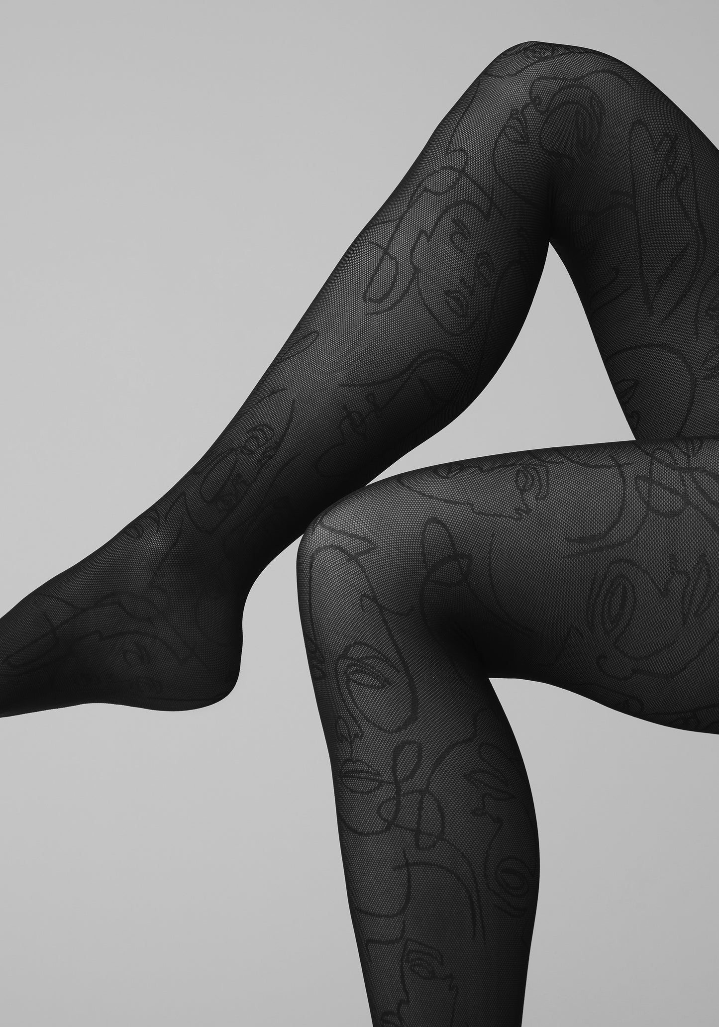 Helena Face - Schwarz - Strumpfhose