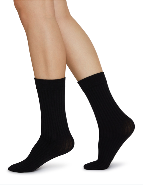 Signe Bio-Baumwolle - Schwarz - Socken