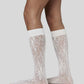ROSA LACE KNEE-HIGHS IVORY