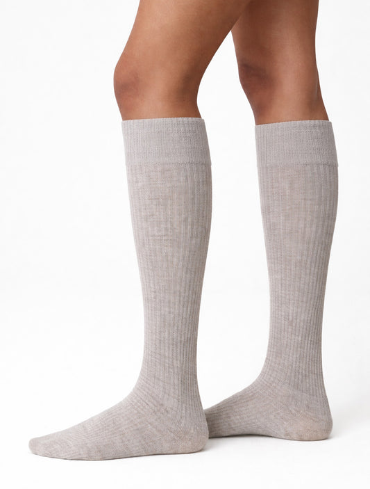 Diana Rib Wool Knee-Highs – Kniestrümpfe von Swedish Stockings