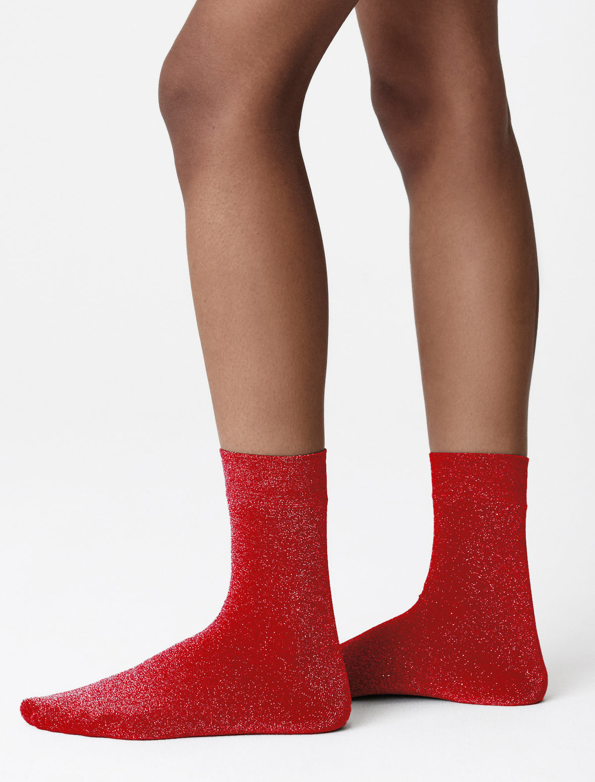Giftbox Ines Shimmery Socks (2-Pack) in Black/Silver & Rouge/Silver – Socken von Swedish Stockings, Ansicht 2