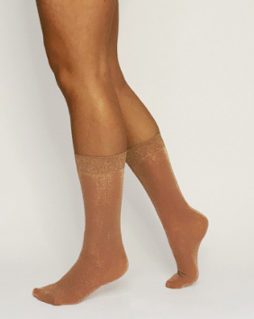 Ines Shimmery - Rose/Gold - Socken