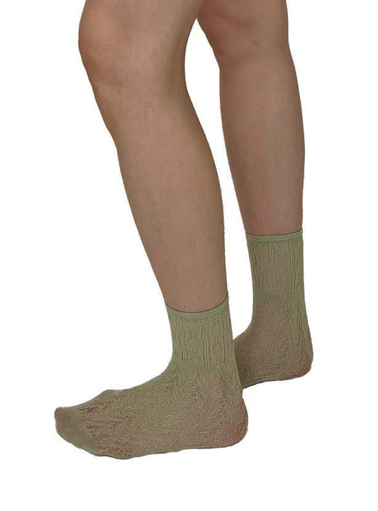 ERICA CROCHET KNIT SOCKS
