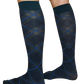 Franka Knee Highs | Check Blue