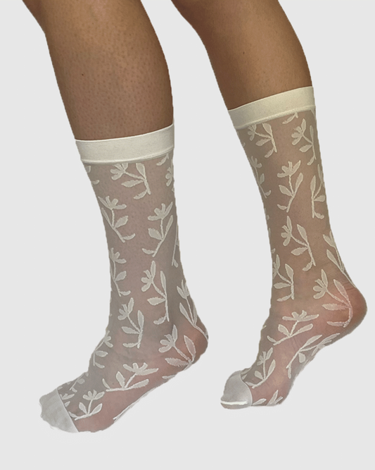 Flora Flower - ivory - Socken