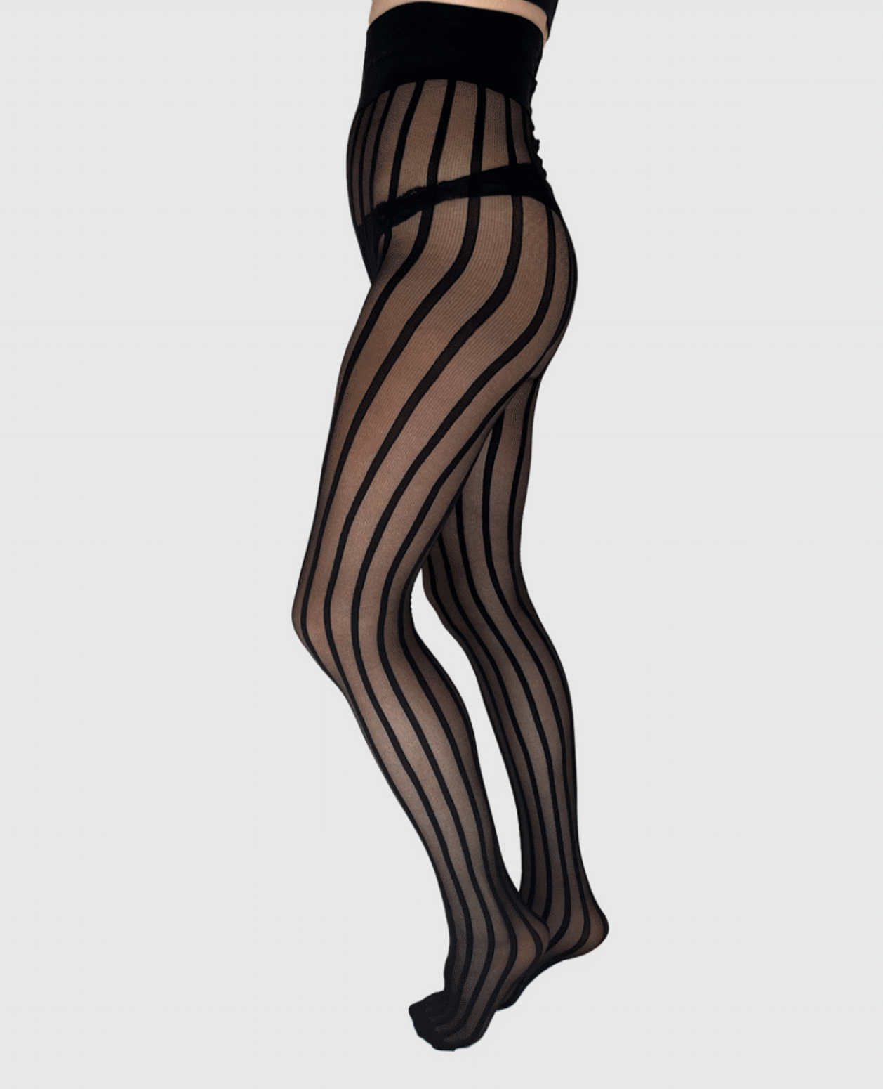 Siri Stripe - black - Strumpfhose