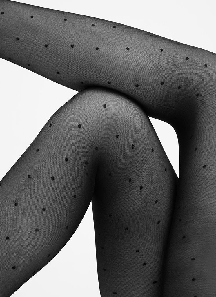 Swedish Stockings - Doris Dots 40 Denier - Strumpfhose -schwarz