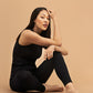Tyra Rib - Schwarz - Leggings