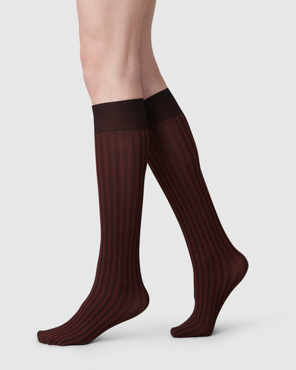 Hilda - Wine - Socken