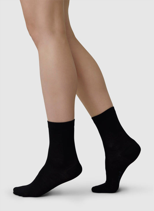 Johanna Wool - Schwarz - Socken