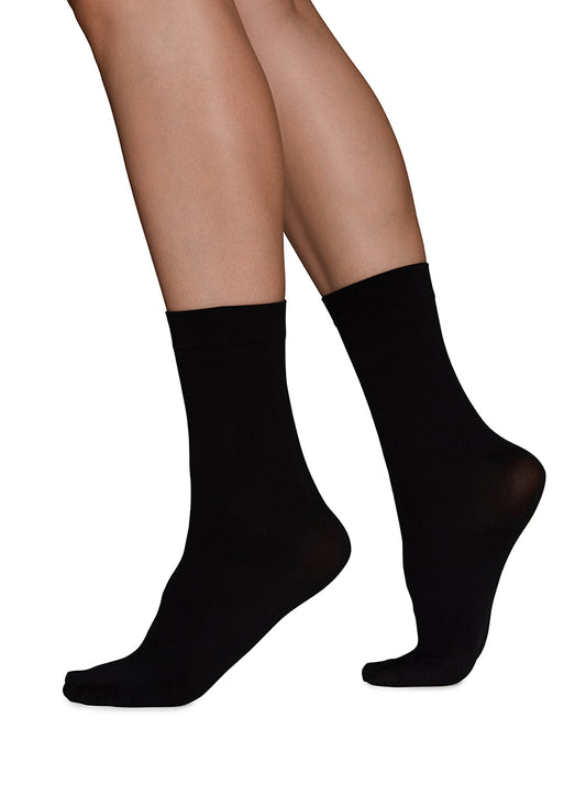 Ingrid Ankle - Schwarz - Socken