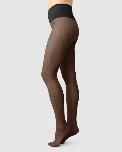 Swedish Stockings - Doris Dots 40 Denier - Strumpfhose -schwarz