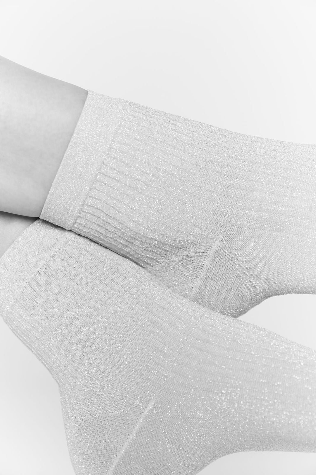 Stella Shimmery - Light Grey - Socken